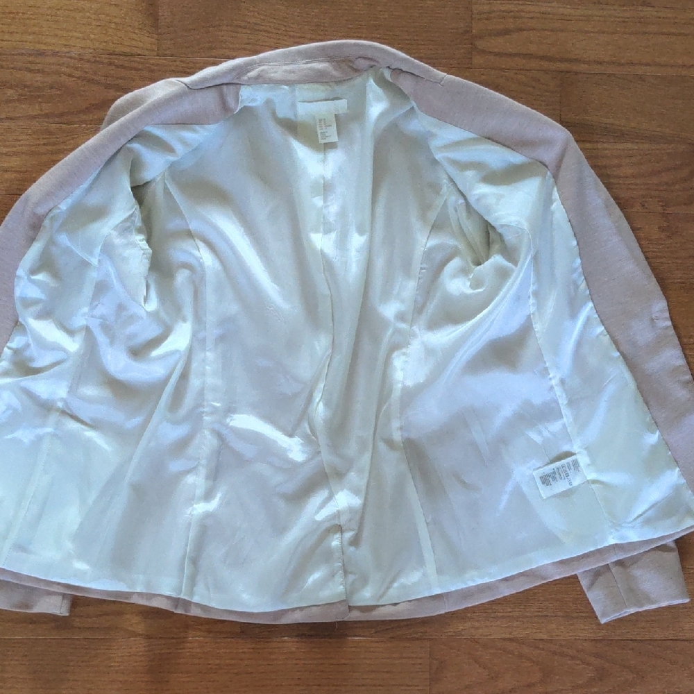 H&M Light Beige/pink Blazer Size 12 - Picture 4 of 5
